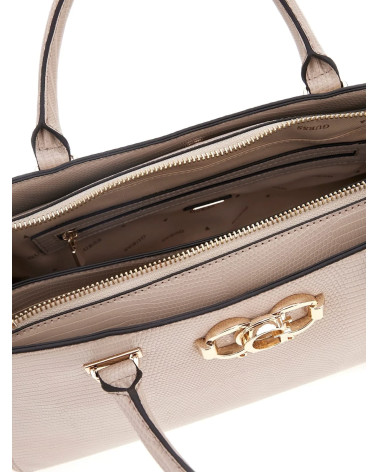 GUESS Salinge Taupe Satchel - Stylish and Functional Handbag